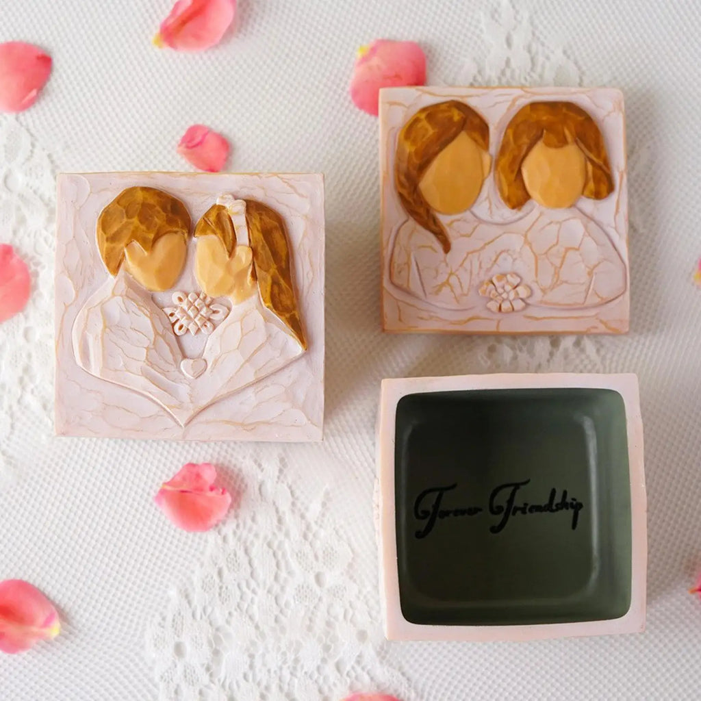 Keepsake Box Love Jewelry Storage Resin Souvenir Organizer Wives