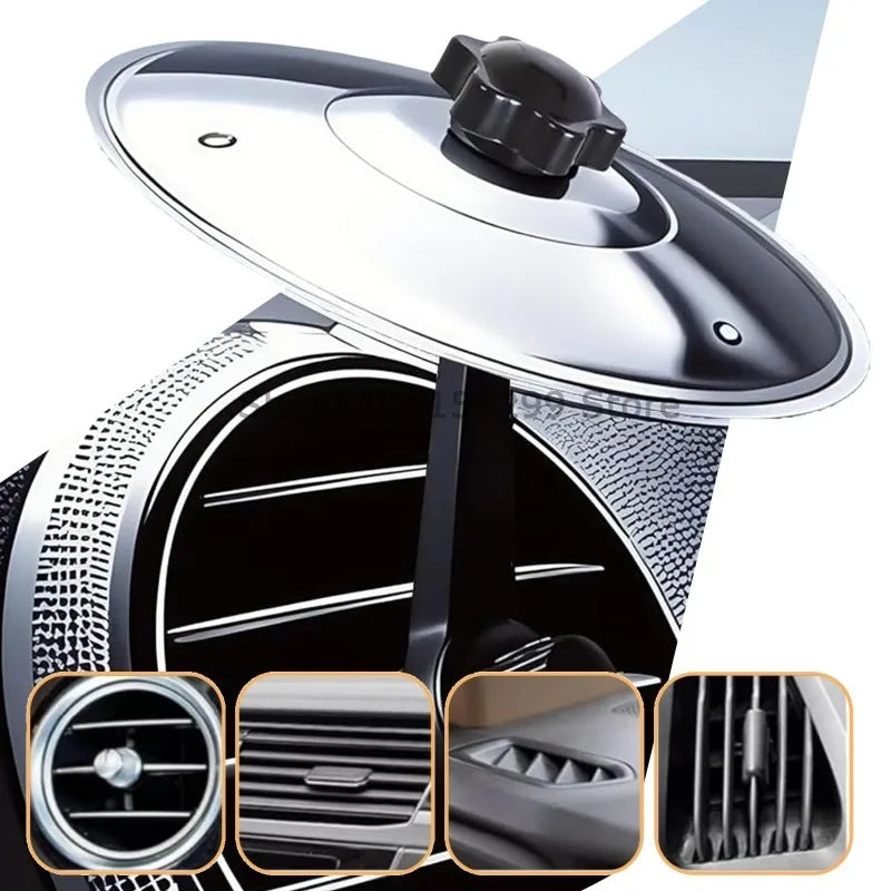 Car Crash Cymbal Air Vent Mini Drum Car Hand-Shooting Cymbals Car Drum Cymbal Air Vent Musical Instrument for Car Interior Zpaxo
