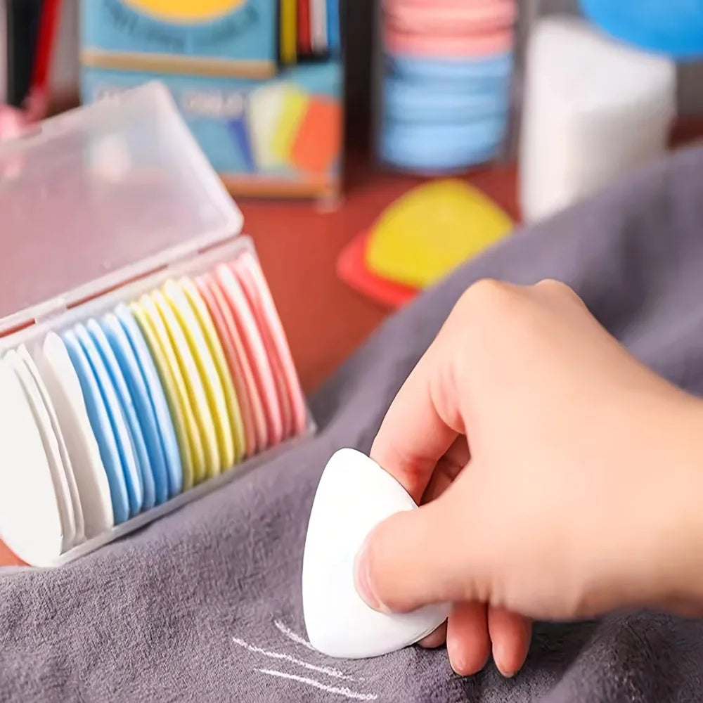 Wipeable Fabric Tailor's Chalk Triangular Multi-color Sewing Pattern