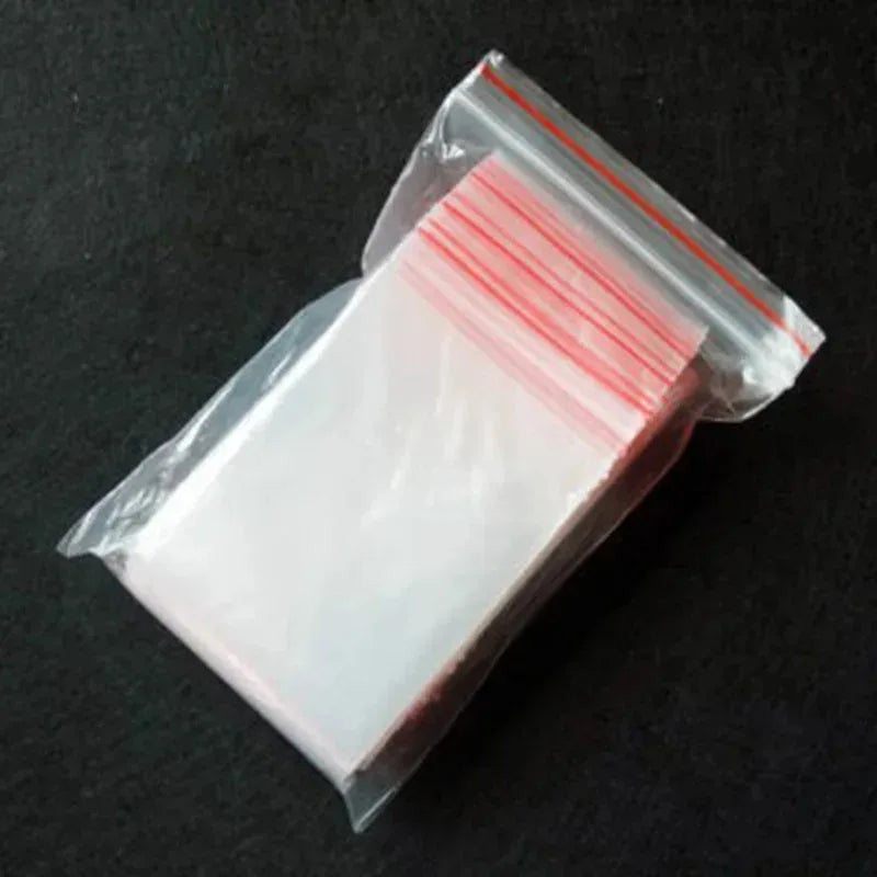 Zip Lock Clear Plastic Bags 100/200/300pcs | Reclosable PE Bags