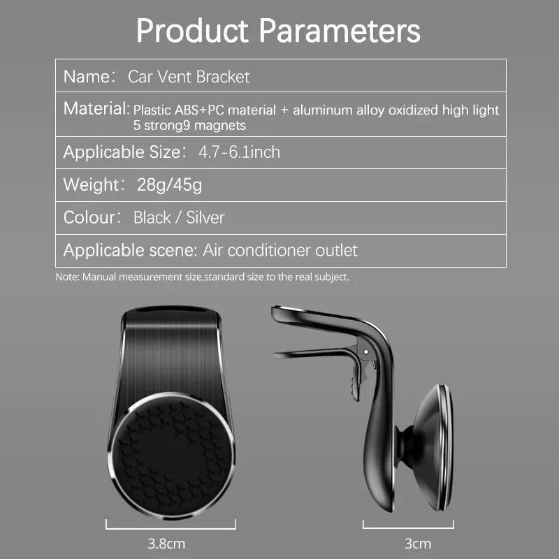 Magnetic Car Phone Holder Air Vent Magnet Mount GPS Smartphone Zpaxo