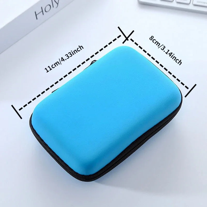 EVA Hard Shell Earphone & Cable Organizer Bag | Zpaxo Cable Organizer Pouch Zpaxo