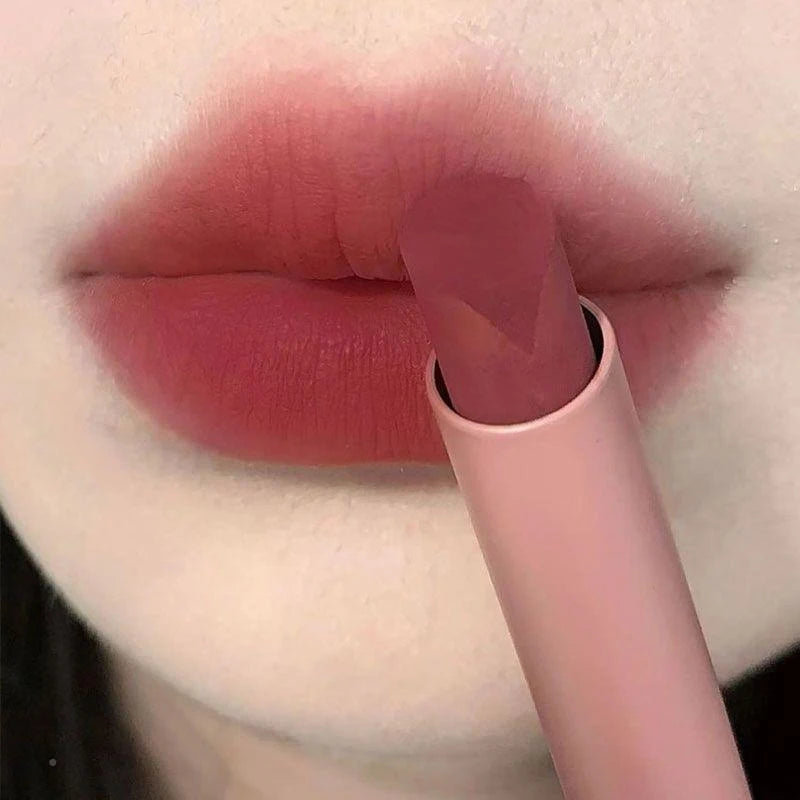 Dried Rose Matte Lipstick Waterproof Nude Pink Not Fading Sexy Red