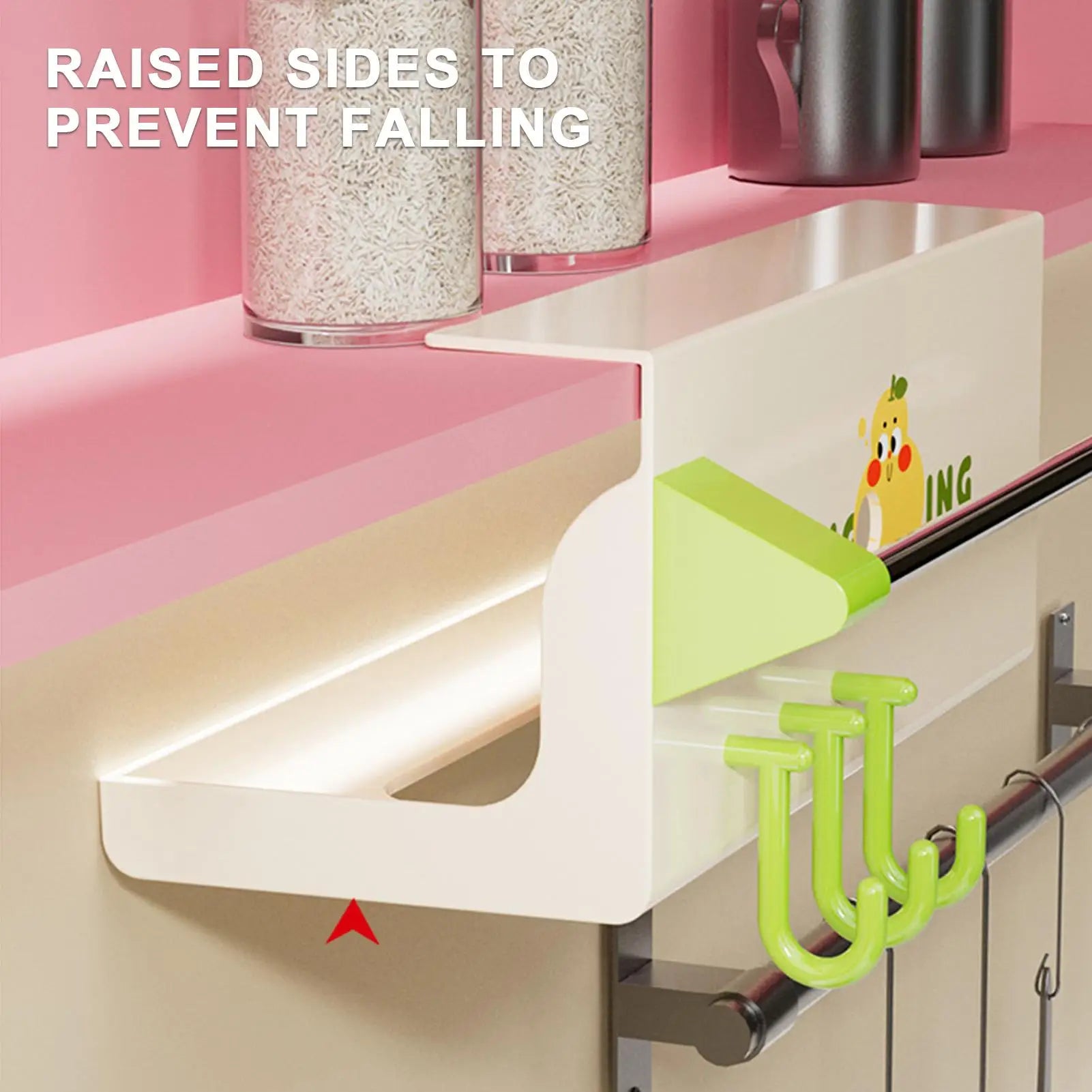 Wall Mounted Tissue Box Holder Paper Rack Hook No Drill Toilet Napkin