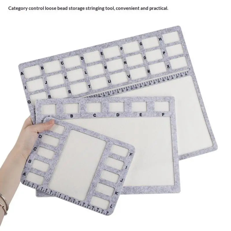 Felt Beading Mat Rectangle Bead Design Boards Centimeter Alphabetic Zpaxo