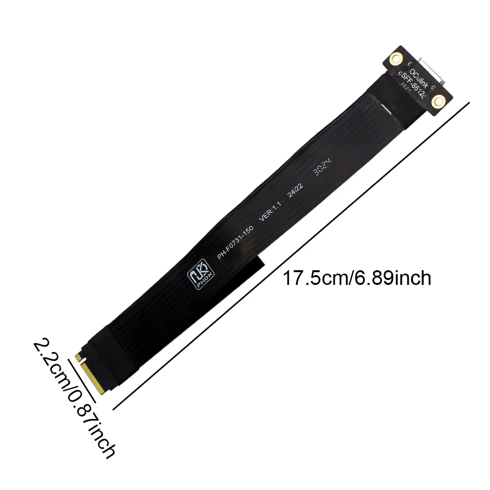 M 2 Oculink Female Socket Cable Laptop External Graphics Card