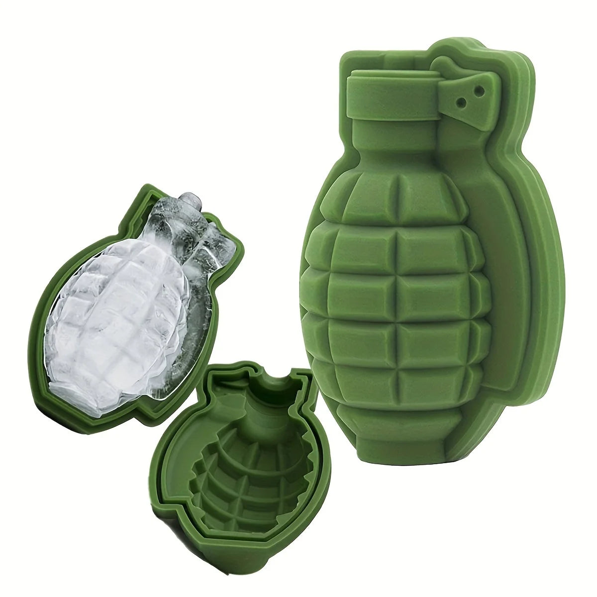 1 Grenade Shape Ice Cube Mold Food Grade Silicone Easy Release