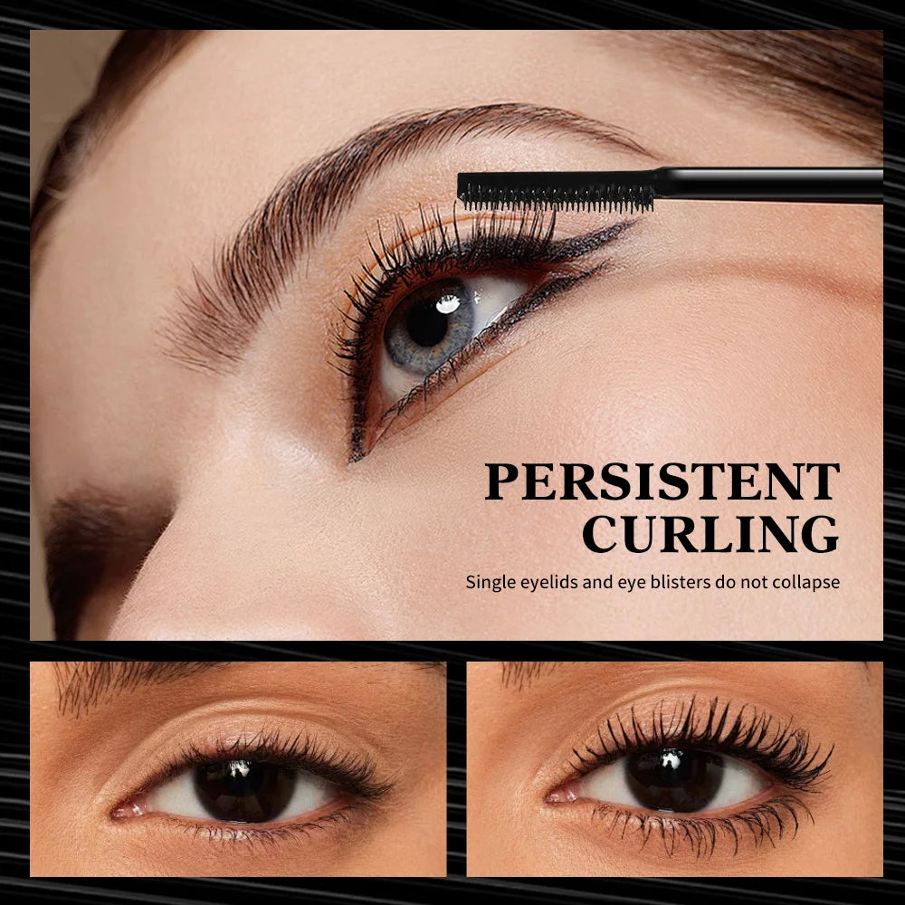 Curly Eye Black Durable Waterproof Sweat Proof Non Smudging Caking