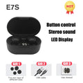 E7S TWS Fone Bluetooth Earphones 5.2 Wireless Headphones Noise Cancelling Earbuds with Mic Wireless Bluetooth Headset for Xiaomi Zpaxo Black