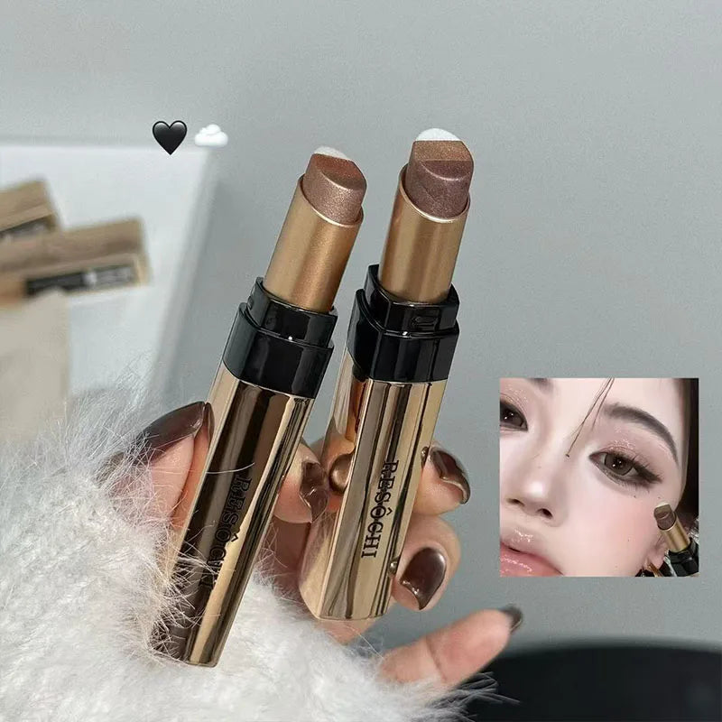 Shiny Fine Flash Eyeshadow Stick, Long-lasting Waterproof and Anti-smudge, Easy To Apply Natural Makeup Effect Zpaxo