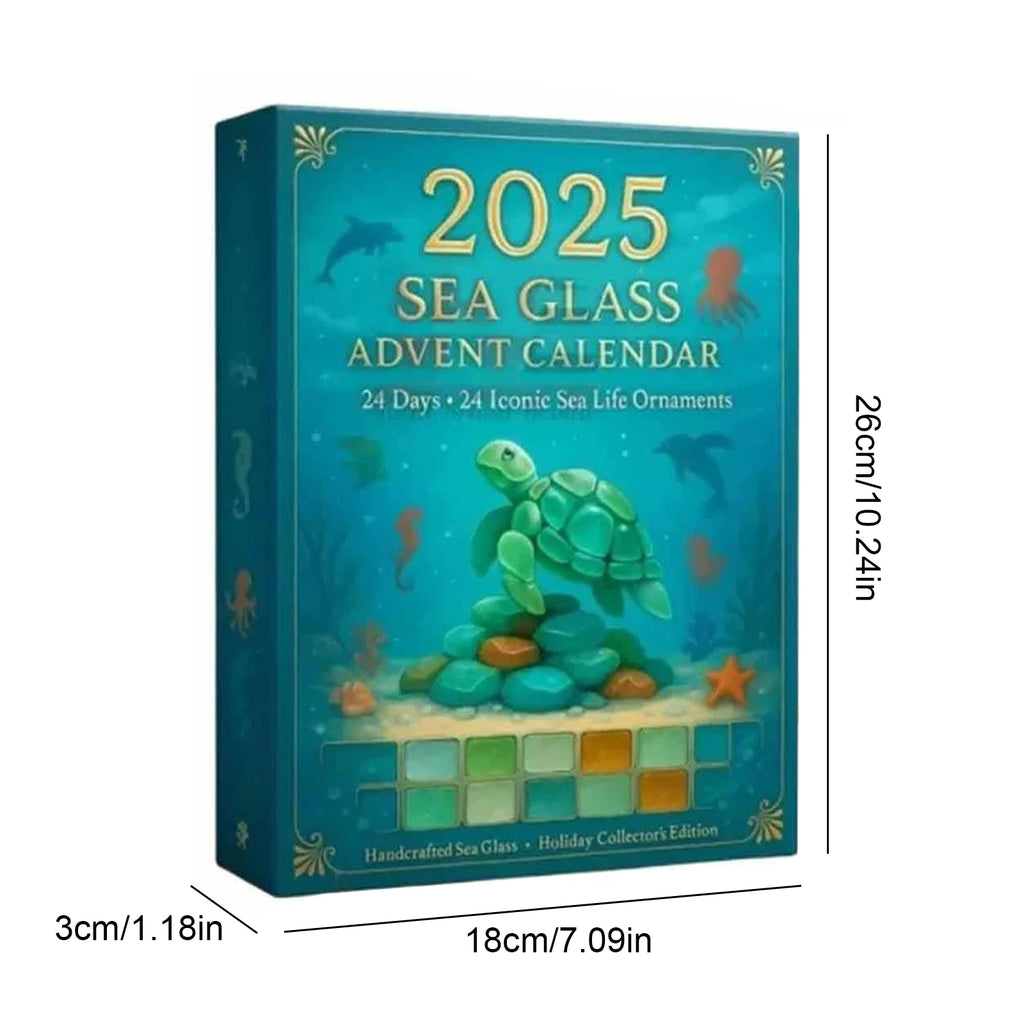 Marine Life Christmas Advent Calendar 24 2D Flat Ocean Animals