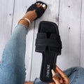 Women Slippers Summer 2026 Flat Ladies Sandals Cross Big Slip-on