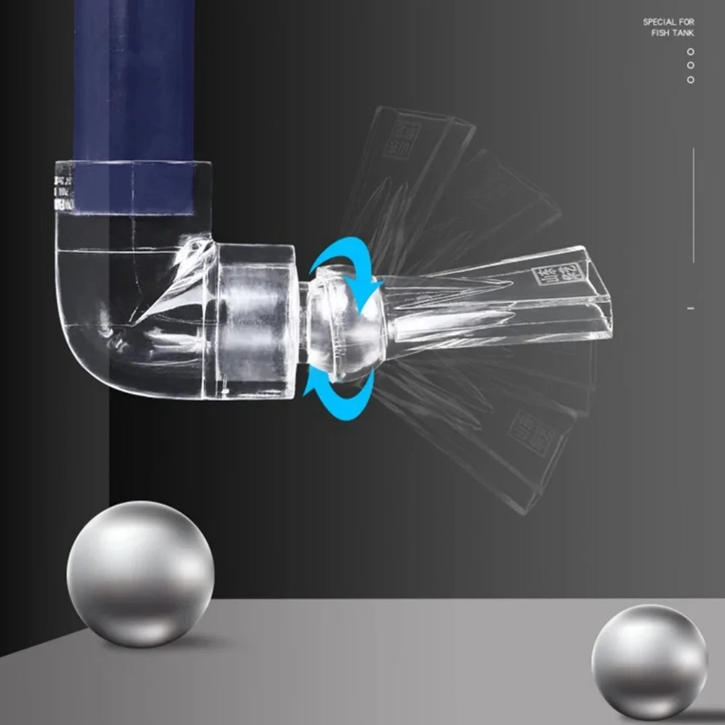 Aquarium Fish Tank Pump Duckbill Water Outlet Nozzle 360 Adjustment