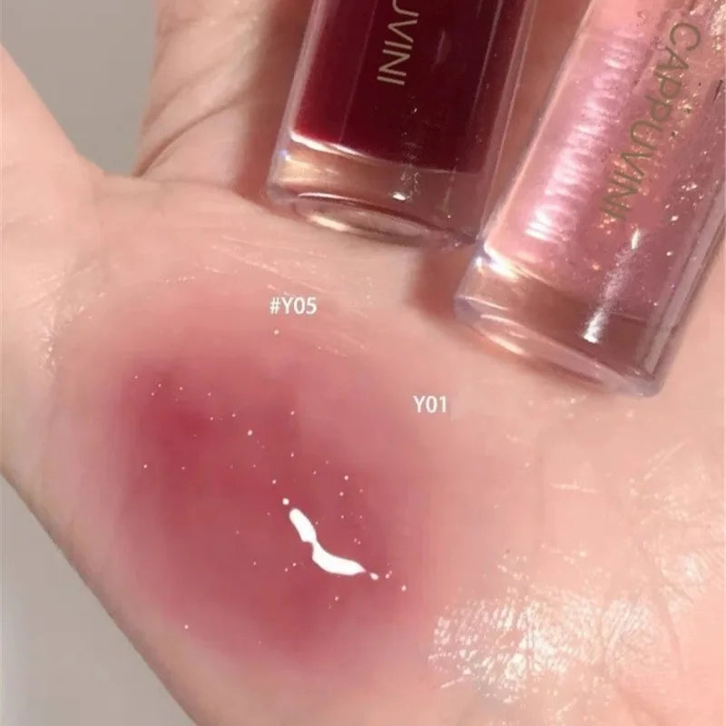 Water Light Lip Gloss Moisturizer Transparent Jelly Mirror Crystal