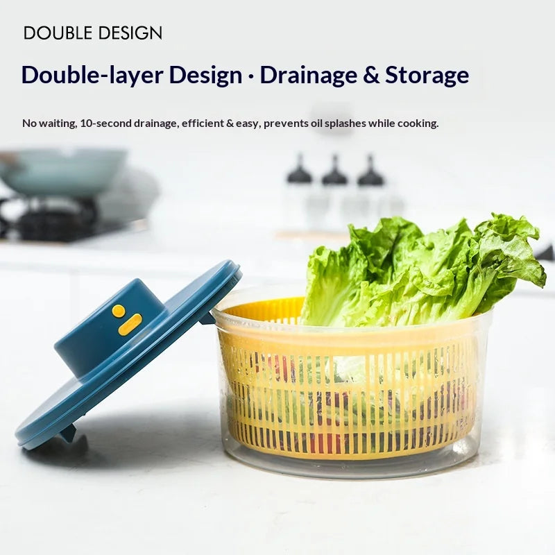 Hot Electric Drain Basket, Electric Vegetable Salad Dehydrator, Vegetable Dehydrator, Vegetable Salad Spin Dryer Kitchen Tools Zpaxo