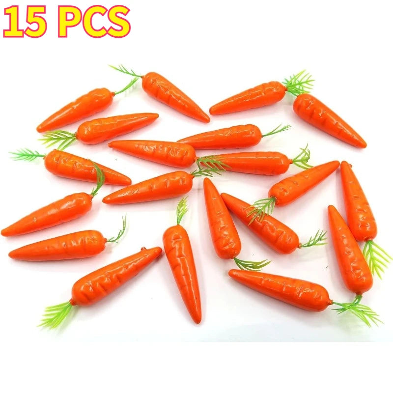 Mini Artificial Carrots – Fairy Garden & Vase Filler Décor (15/30/60)