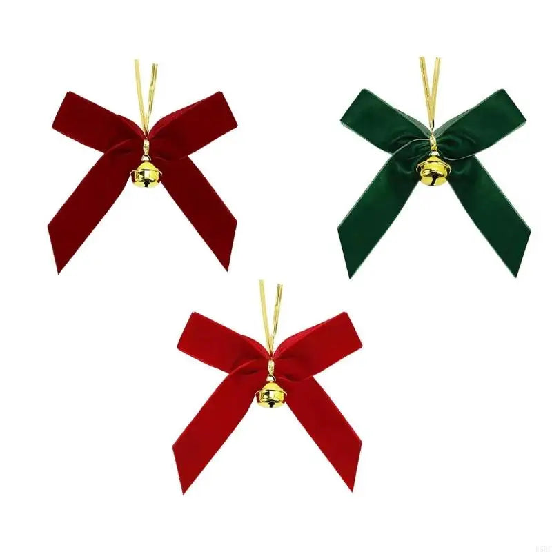 Velvety Bowknot Hnaging Ornament Christmas Tree Decoration