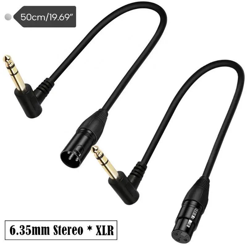 652F 1 XLR Microphone Adapter Cable Stereo Male Female Connector Mixer Zpaxo