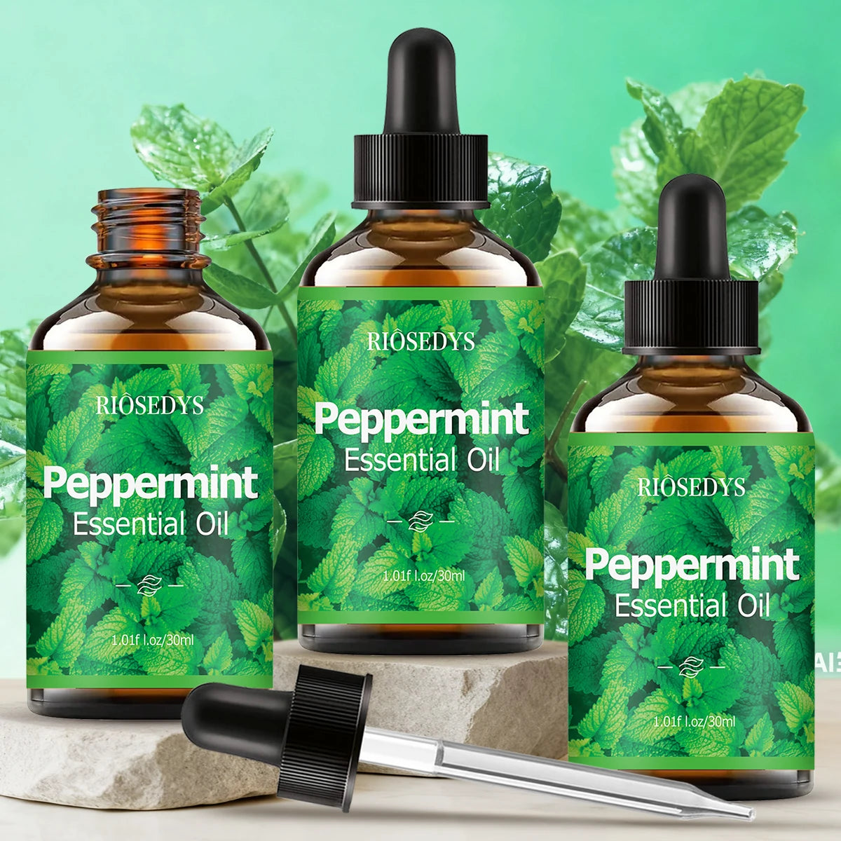 Peppermint essential oil, with its herbal scent, is suitable for aromatherapy diffusion and body massage,and also nourishes hair Zpaxo