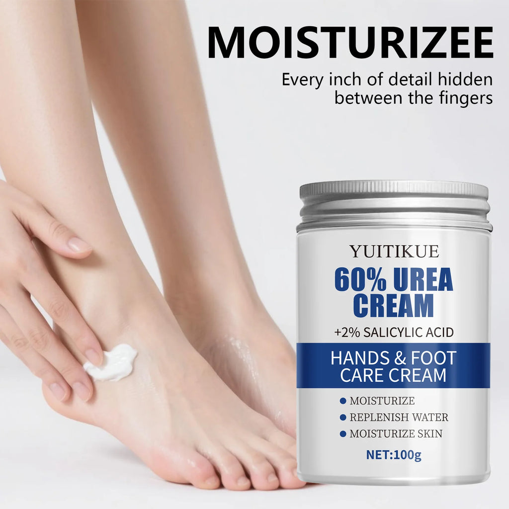 YUITIKUE 60% Urea Foot Cream – Cracked Heel Repair, 100g Foot Cream Zpaxo