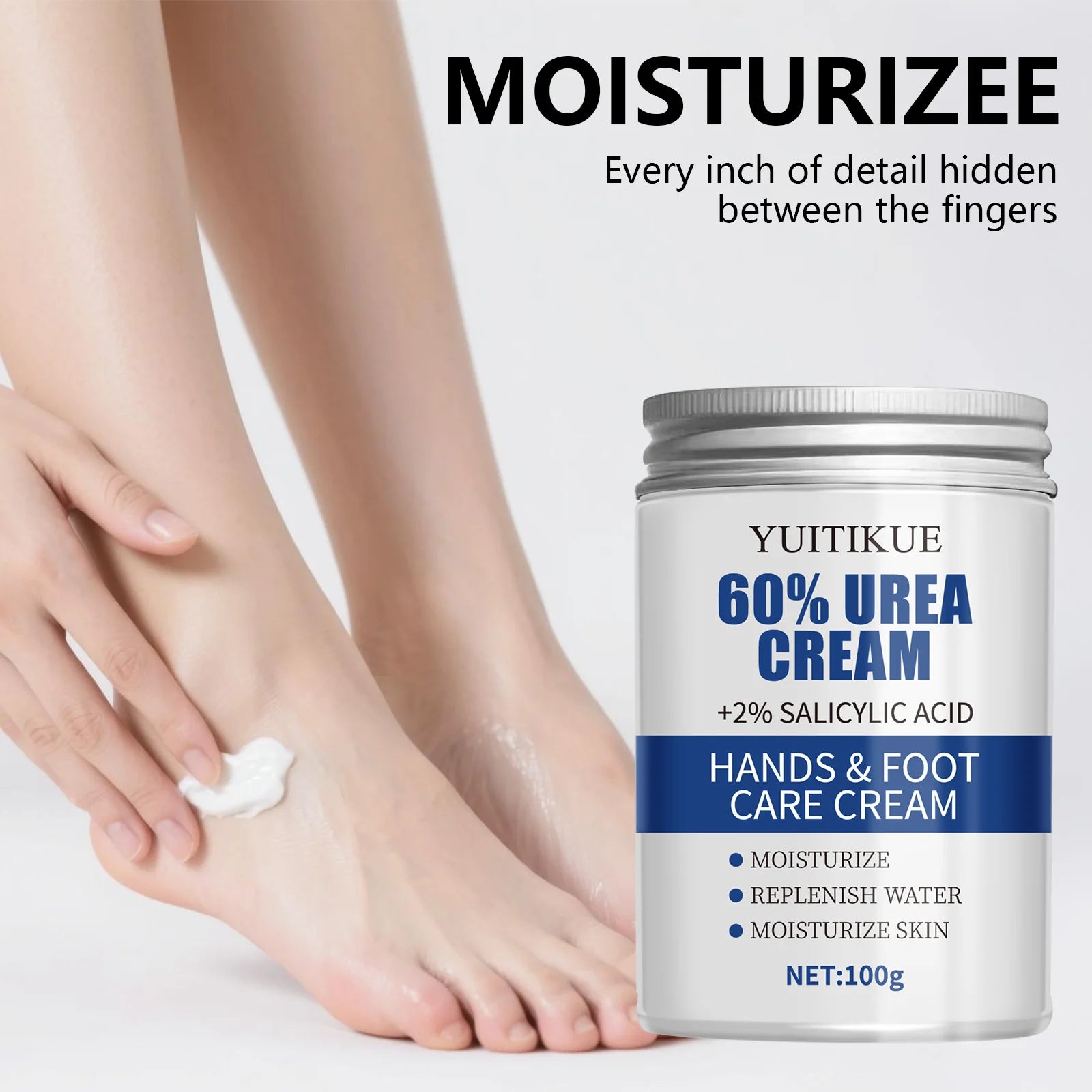 YUITIKUE 60% Urea Foot Cream – Cracked Heel Repair, 100g Foot Cream Zpaxo