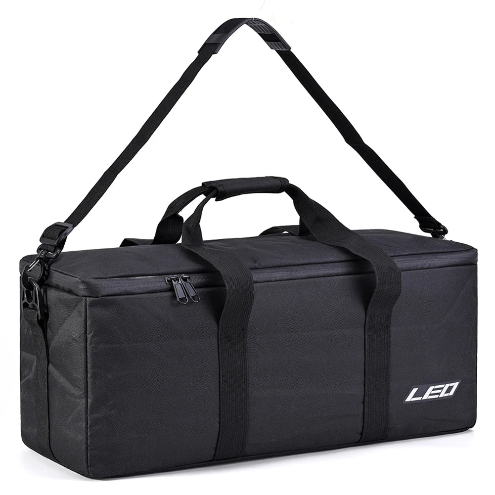 Fishing Gear Storage Bag Multifunctional Fishing Gears Organizer Waterproof Fishing Accessories Shoulder Bag Zpaxo Black