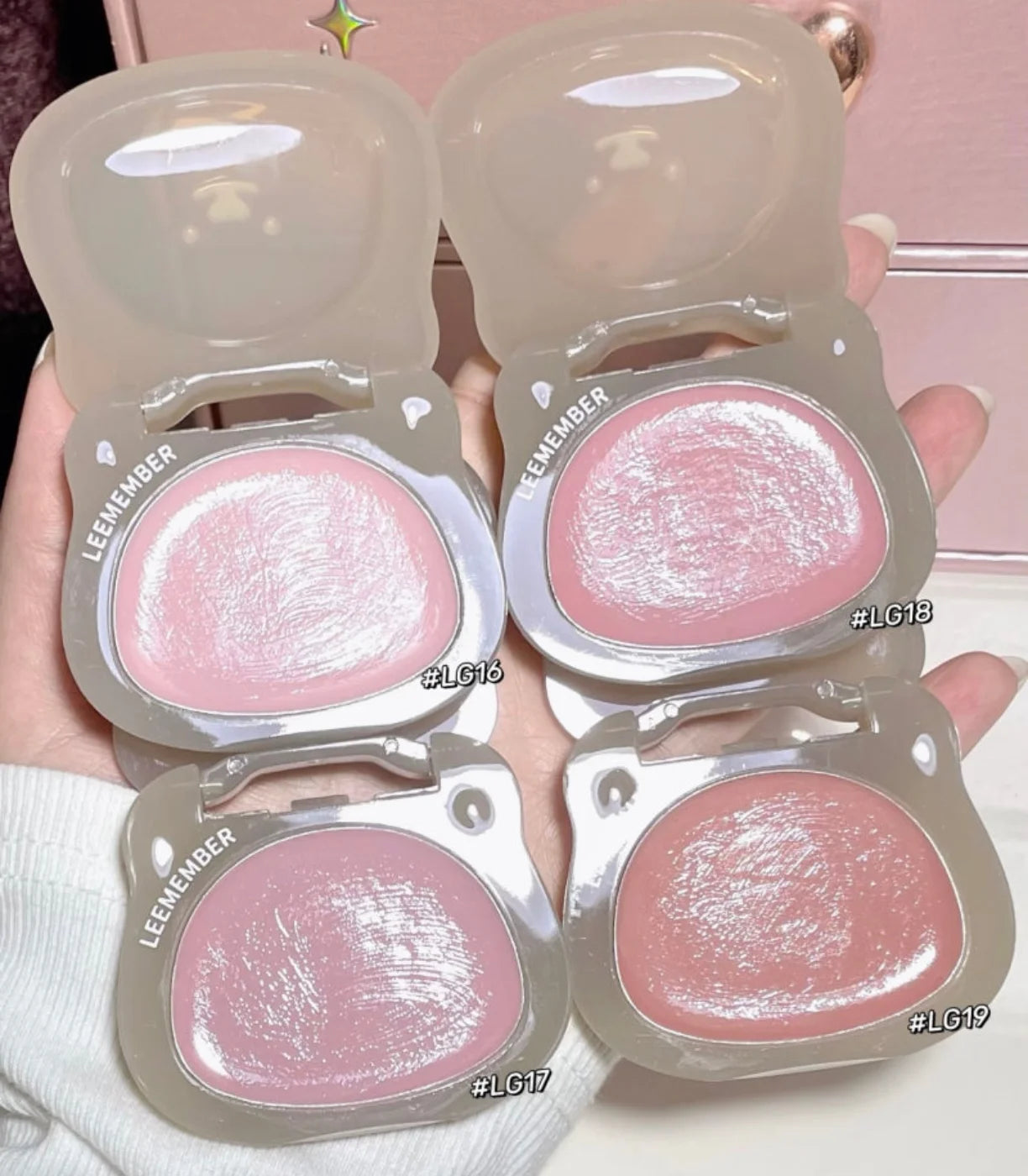 LEEMEMBER Multi Purpose Blush Cream Multi Use Glow Cream Stick Blush Monochrome Pearlescent Makeup Cosmetics Zpaxo