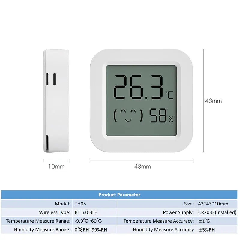 Temperature Humidity Sensor Indoor Mini Thermometer Smart Life