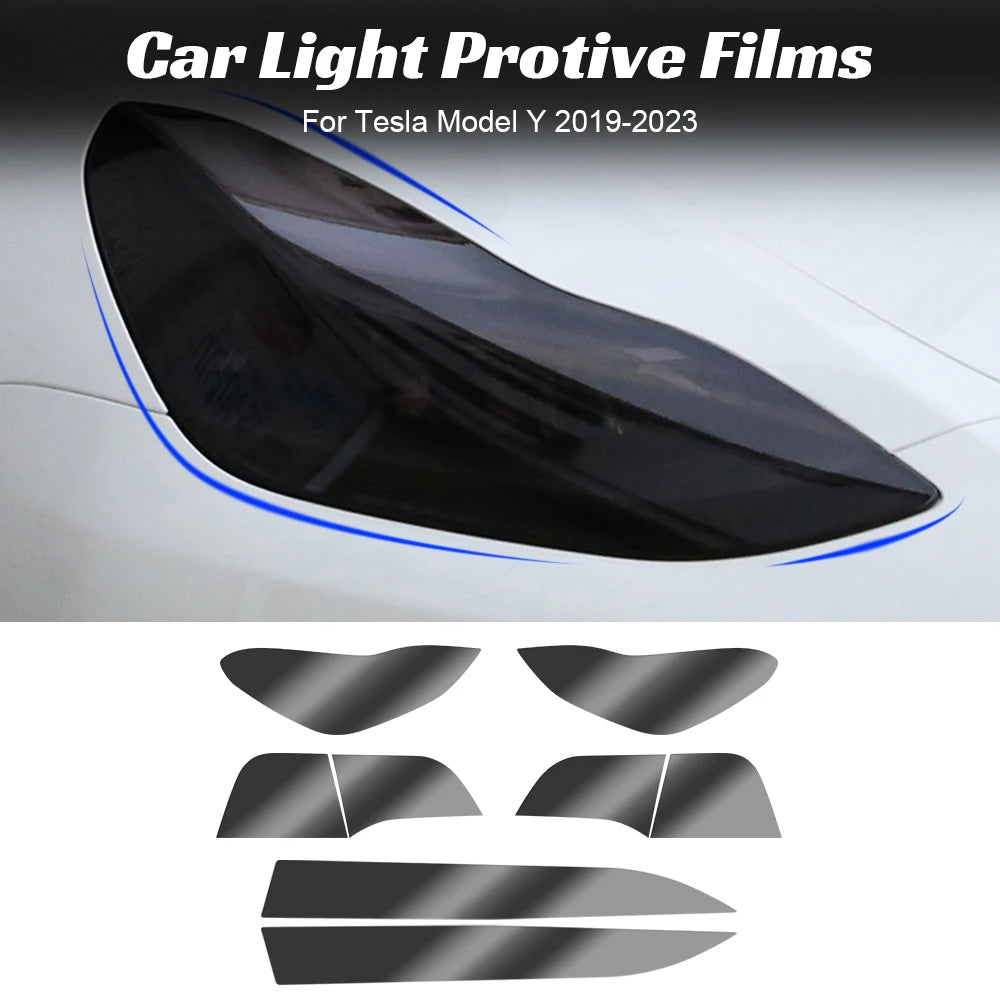 TPU Headlight Fog Rear Tail Lights Tesla Model Y 2019-2023 Lamp
