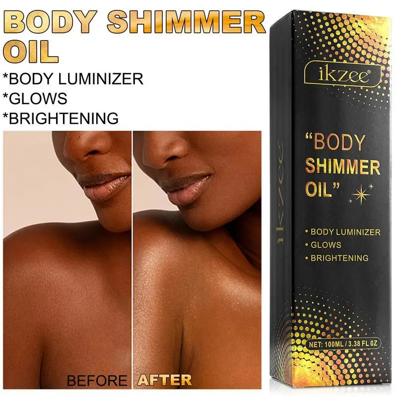 Body Shimmer Oil – Radiant Glow & Highlighter Lotion Body Shimmer Highlighter Zpaxo