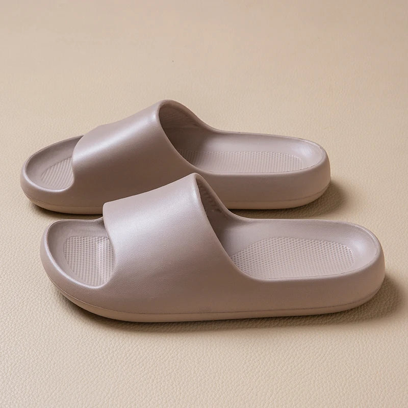 Summer Unisex Lightweight EVA Flip Flops Solid Cloud Feel Non Slip
