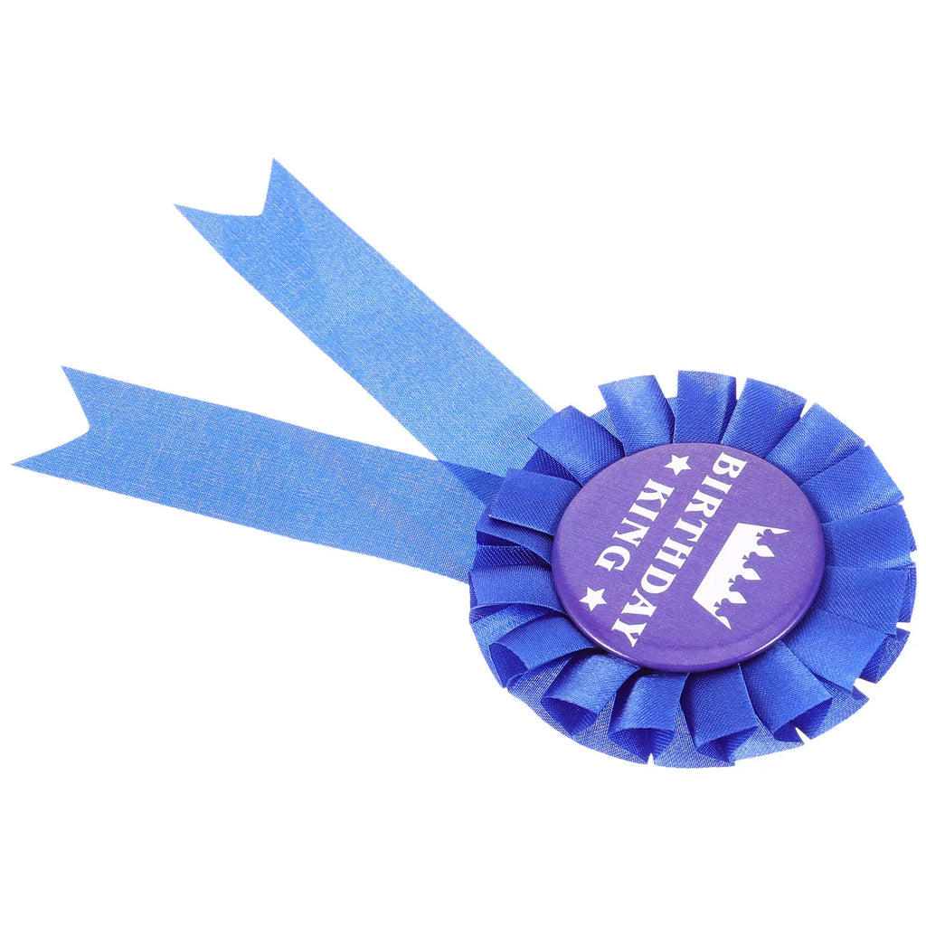 Birthday Badge Men Tinplate Cloth Brooch Unique Party Decoration Pin