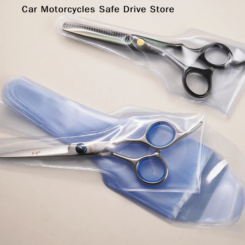 CM10Pcs Hair Scissors Sleeves PVC Packaging Bag After Sharpening
