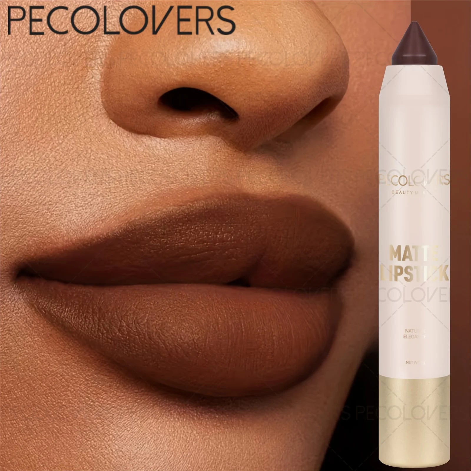 Matte Lipstick Pen, Moisturizing, Long-Lasting Lip Liner, Non-Stick Cup, Lipstick, Lip Color in Pink, Brown & Red Zpaxo