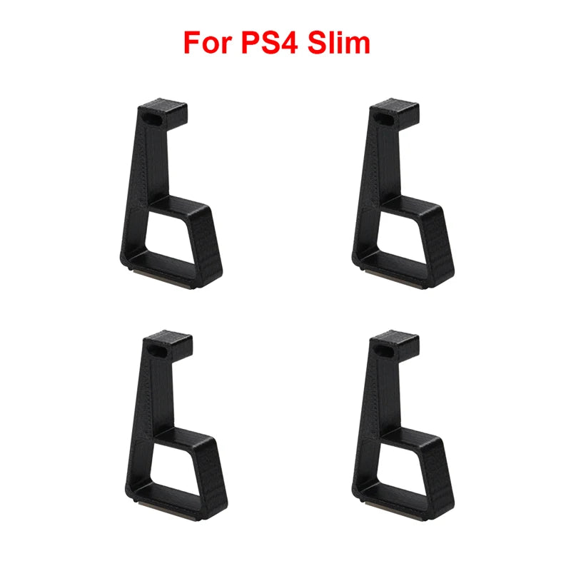 4pcs Cooling Horizontal Holder For PS4 Slim /PS4 Pro Feet Stand Game Machine Cooling Anti-Slip Bracket For PS4 Console Accessory Zpaxo For PS4 Slim