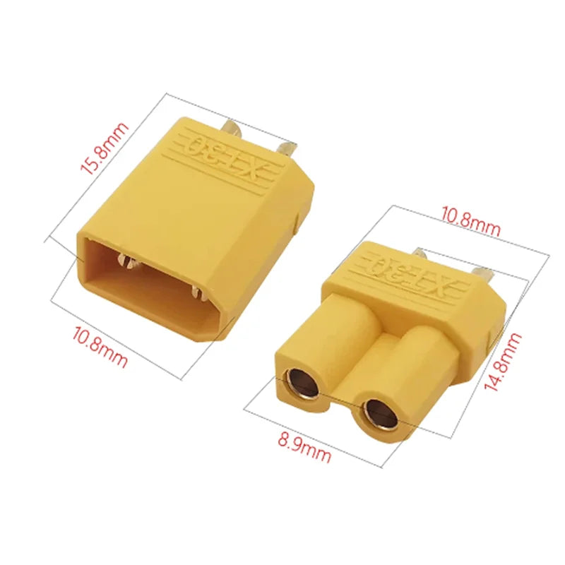 XT30U-M/F XT30 model Brand new original Amass airplane power battery safety gold-plated plug Zpaxo