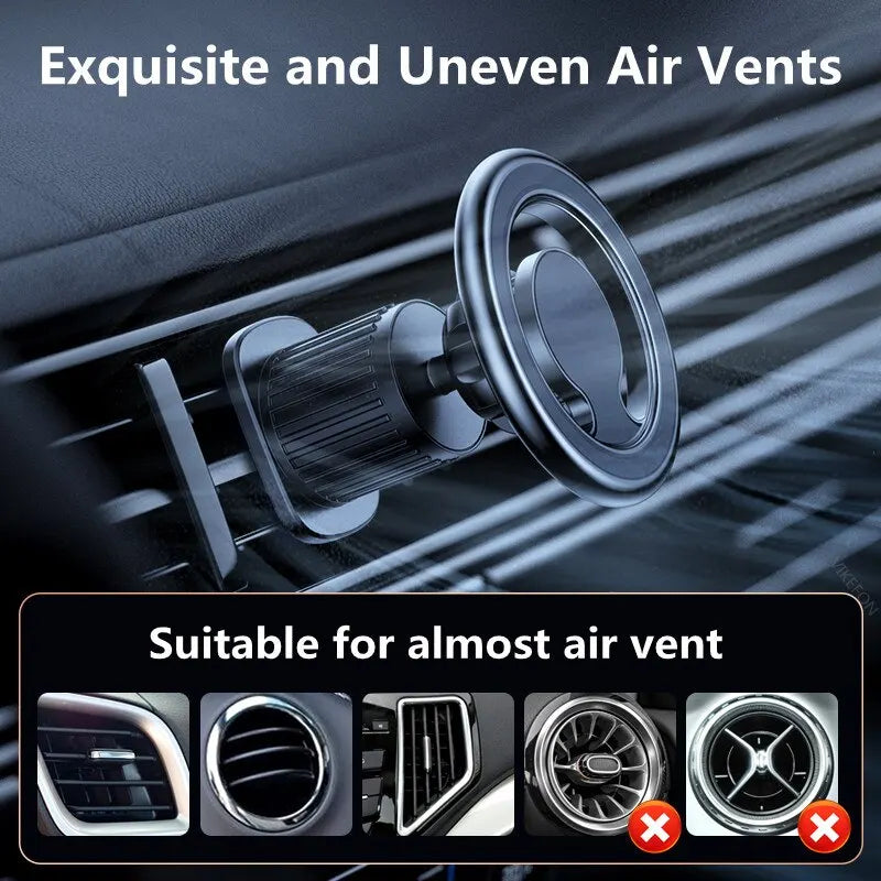 Magnetic Car Phone Holder Stand Air Vent Mount Strong Magnet Metal Zpaxo