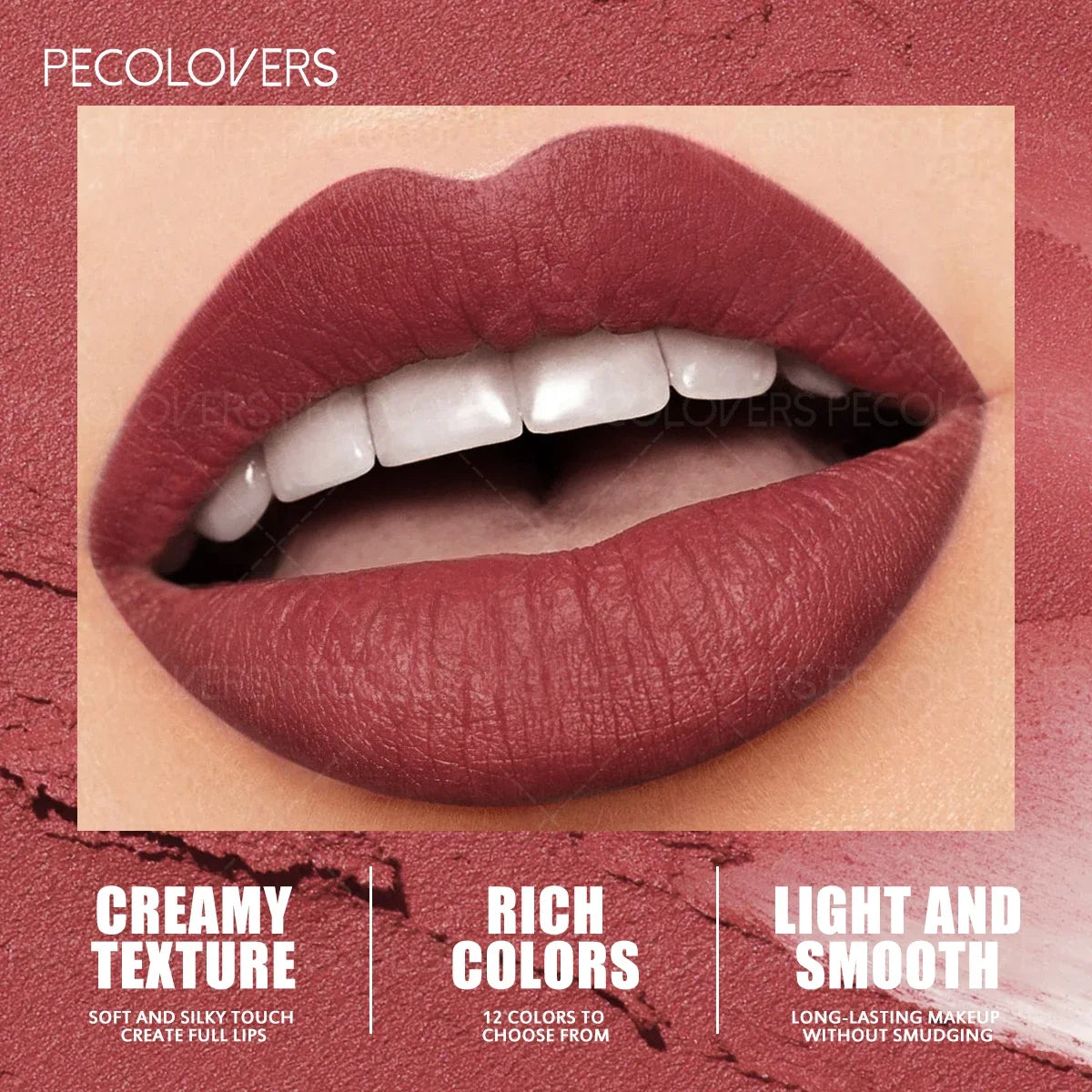1PC Nude Series Lipstick - Waterproof & Long-Lasting | Crayon Lipstick Glossy & Matte Finish, Buildable Coverage Zpaxo