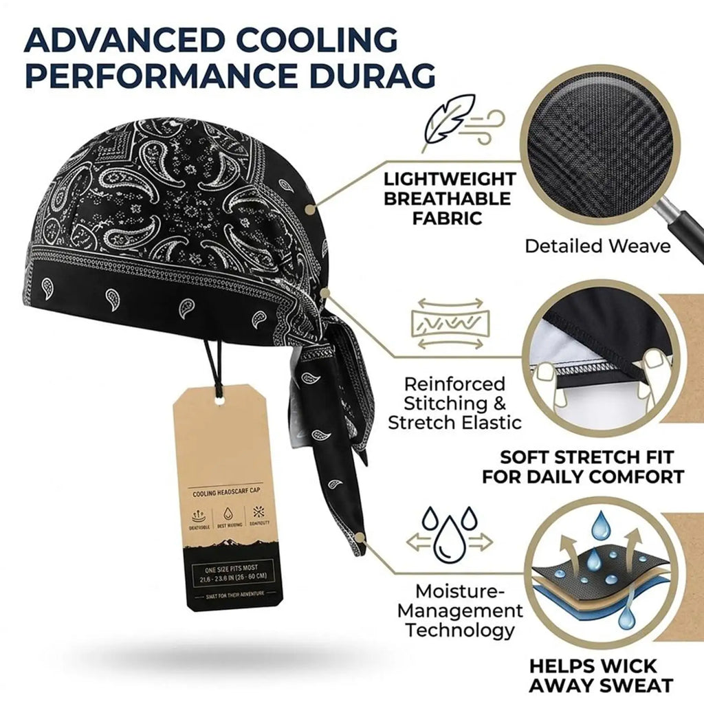 Cooling Skull Caps Stretchy Sweat Wicking Helmet Liner Lightweight