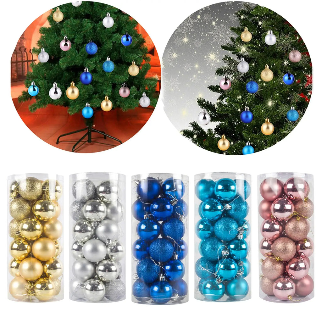 Christmas Ball Shatterproof Crafts Pendants DIY Decor Hanging Balls Zpaxo