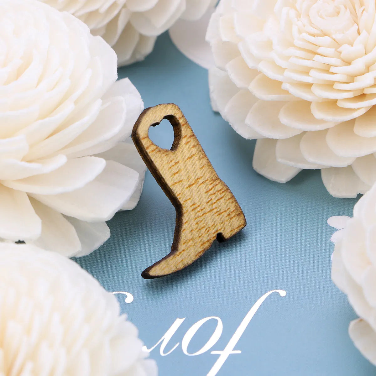 Wooden Cowboy Boots Wedding Decor Miniature Rustic Barn Western Party