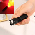 1Pcs EDC Torch Lamp Lantern LED Red Beam Light Flashlight Against Deteriorating Eyesight Powerful Tactical Hunting Flashlight Zpaxo 1pc