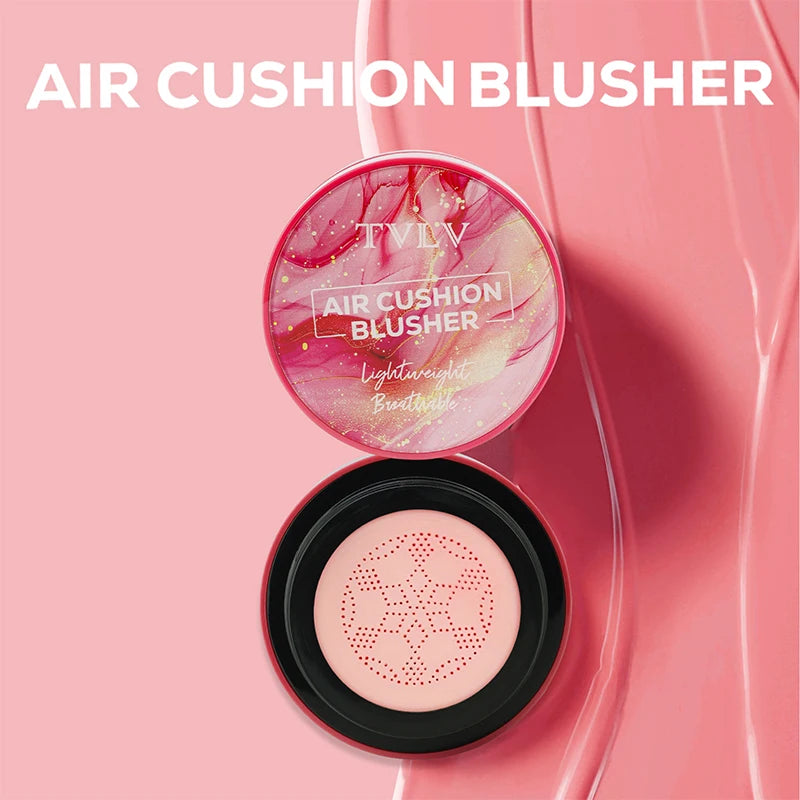 3-in-1 Air Cushion Powder Blusher Light Texture Natural Durable Easy