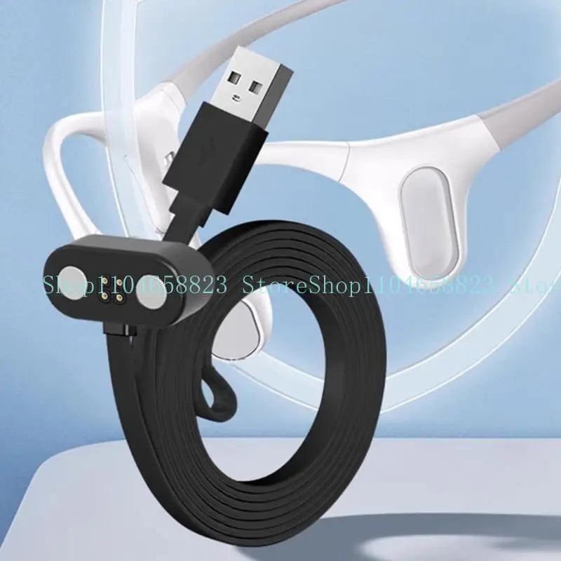 Stable and Reliable 4Pin Charging Cable for Mojawa RunPlus Earphones USB Power Cord Improve Charging Experience Zpaxo