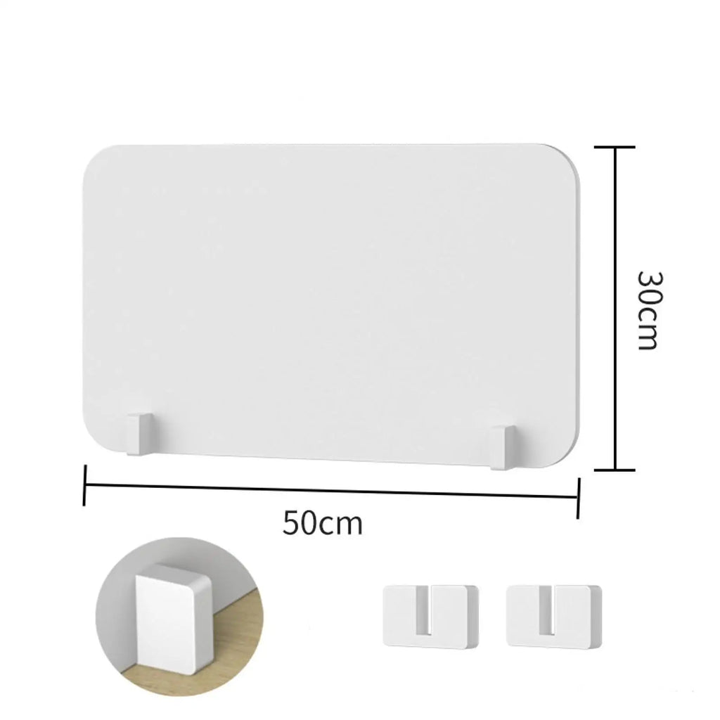 PVC Desktop Partition Panel – Freestanding Desk Divider Shield Desk Privacy Divider Zpaxo