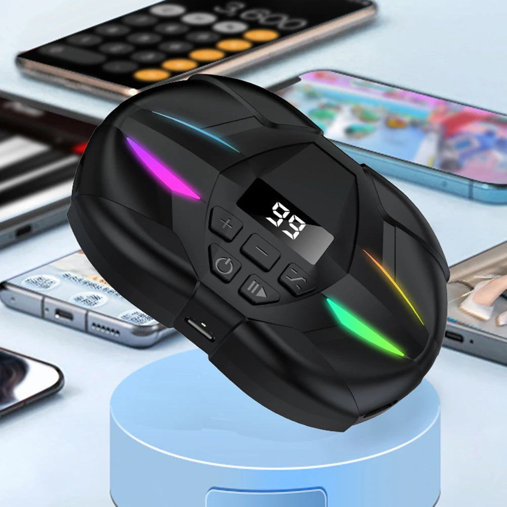 Mobile Phone Screen Auto Clicker with Digital Display & RGB Light Phone Auto Clicker for Games Live Broadcasts Deal Reward Tasks Zpaxo