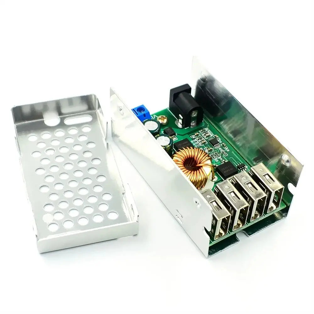 DC-DC Module 9V 12V 24V 36V To 5V Mobile Charger 4 Port USB Step-down Module Step-down Board Charging Board Buck Converter Zpaxo
