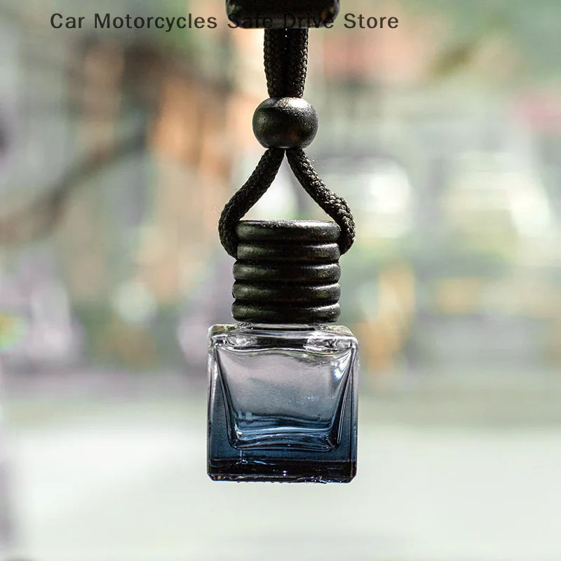 CM1Psc Black Cap Dyed Square Empty Bottle Car Essential Oil Diffuser