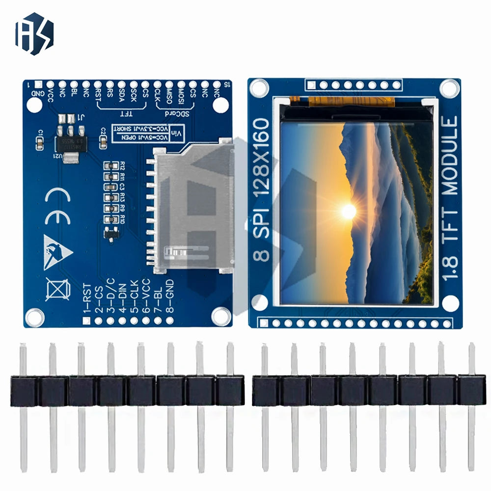 Arduino Raspberry Pi Ready TFT LCD Display 128x160 ST7735 ST7735S SPI Zpaxo