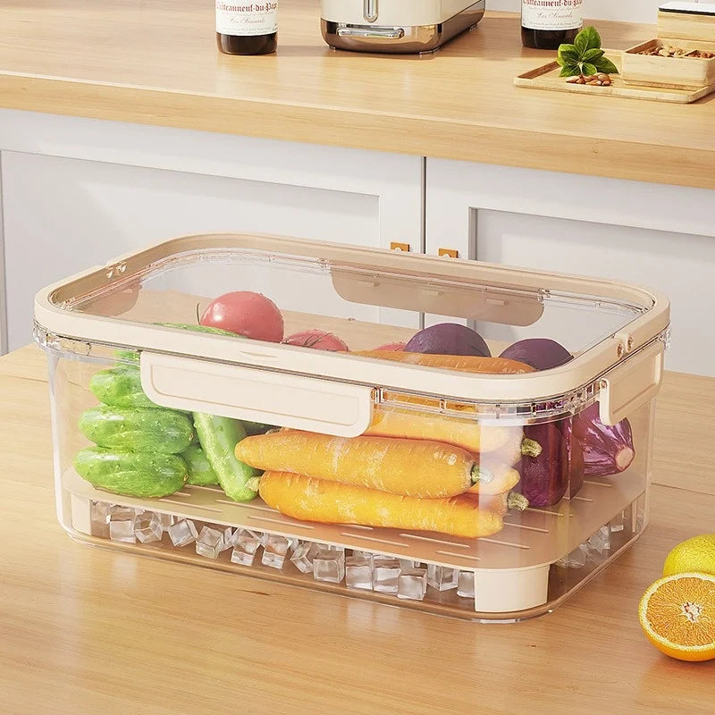 Large Capacity Bento Box, Handheld Portable Fresh-keeping Box for Outdoor Spring Outing, Student Spring Outing Fruit Sealed Box Zpaxo